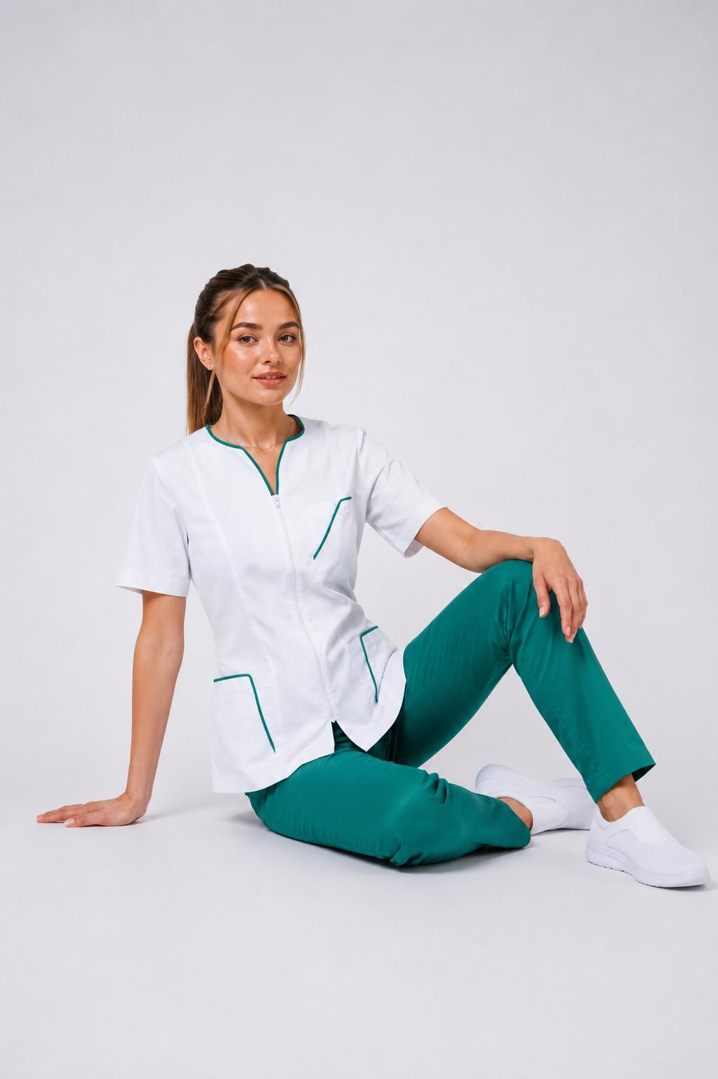 Bluza medicala Irina zip